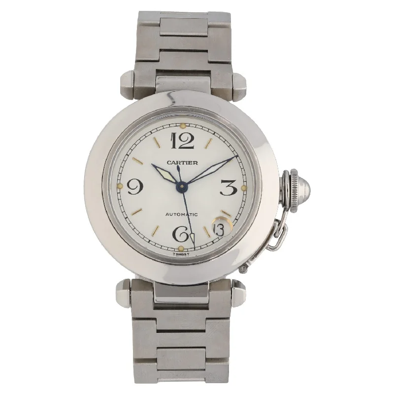 watch for active wear-  Cartier Pasha W31015M7 35mm Stainless Steel Watch