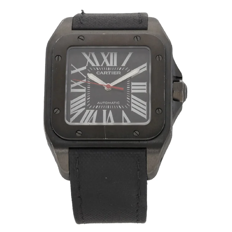 watch for fashion enthusiasts-  Cartier Santos 100 3774 38mm Stainless Steel Watch