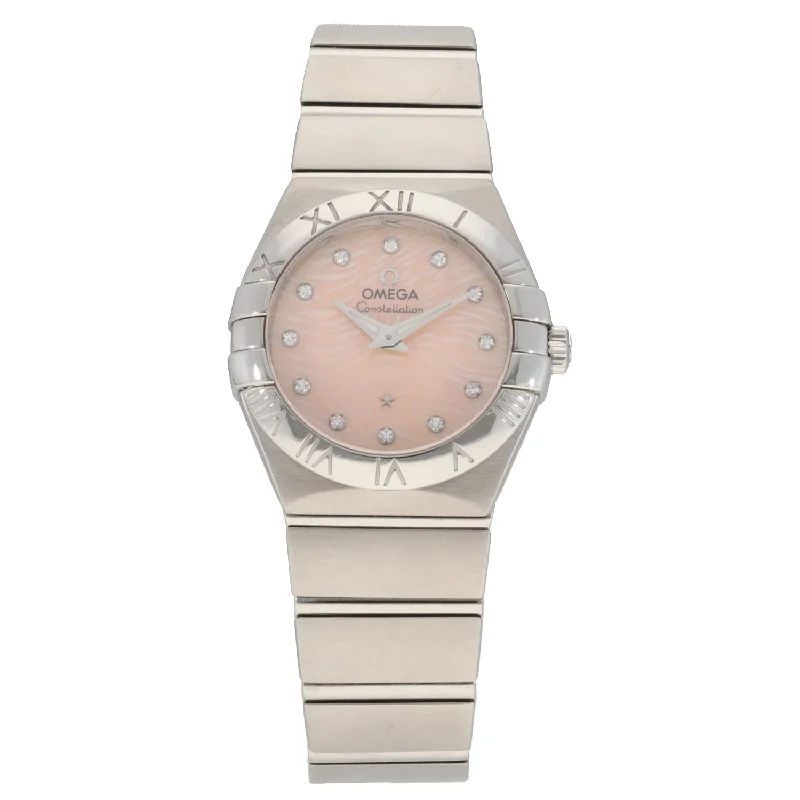 watch with solar power-  Omega Constellation 123.10.24.60.57.002 24mm Stainless Steel Watch