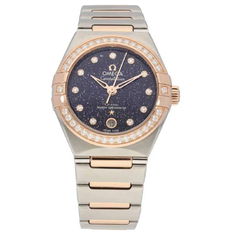 watch with slim hands-  Omega Constellation 131.25.29.20.53.002 25mm Bi-Colour Watch