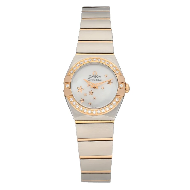 watch with sharp design-  Omega Constellation 24mm Bi-Colour Watch