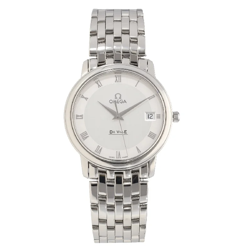 watch with sleek lines-  Omega De Ville 4510.33.00 34.5mm Stainless Steel Watch