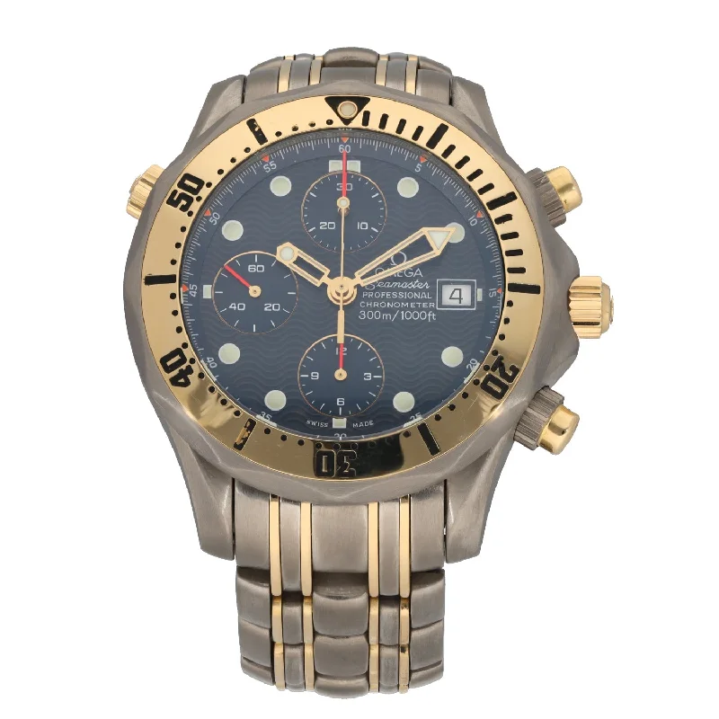 watch for rugged style-  Omega Seamaster 42mm Bi-Colour Watch