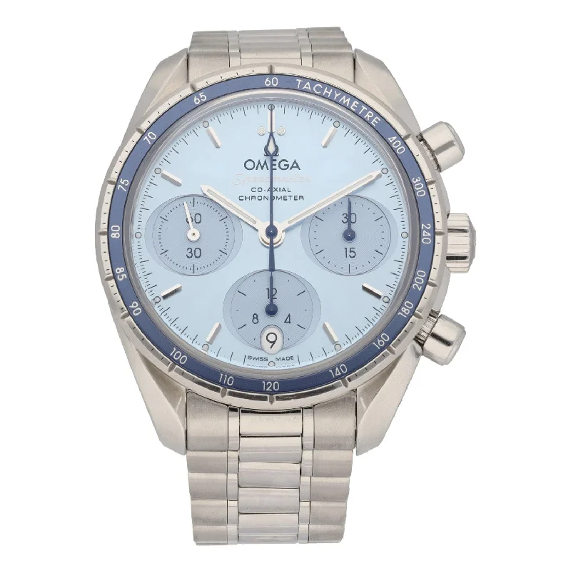 watch with vibrant style-  Omega Speedmaster 324.30.38.50.03.001 38mm Stainless Steel Watch