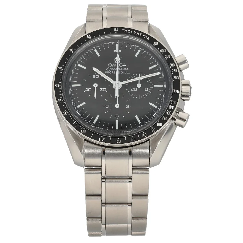 watch with steel mesh-  Omega Speedmaster 40mm Stainless Steel Watch