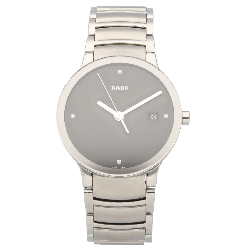 watch with intricate details-  Rado Centrix 115.0927.3 38mm Ceramic Watch