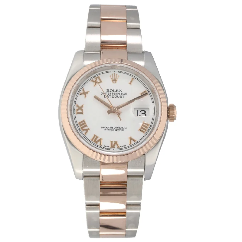 watch with retro design-  Rolex Datejust 116231 36mm Bi-Colour Watch