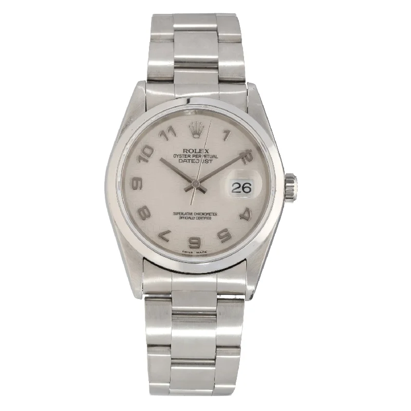 watch with adjustable strap-  Rolex Datejust 16200 36mm Stainless Steel Watch