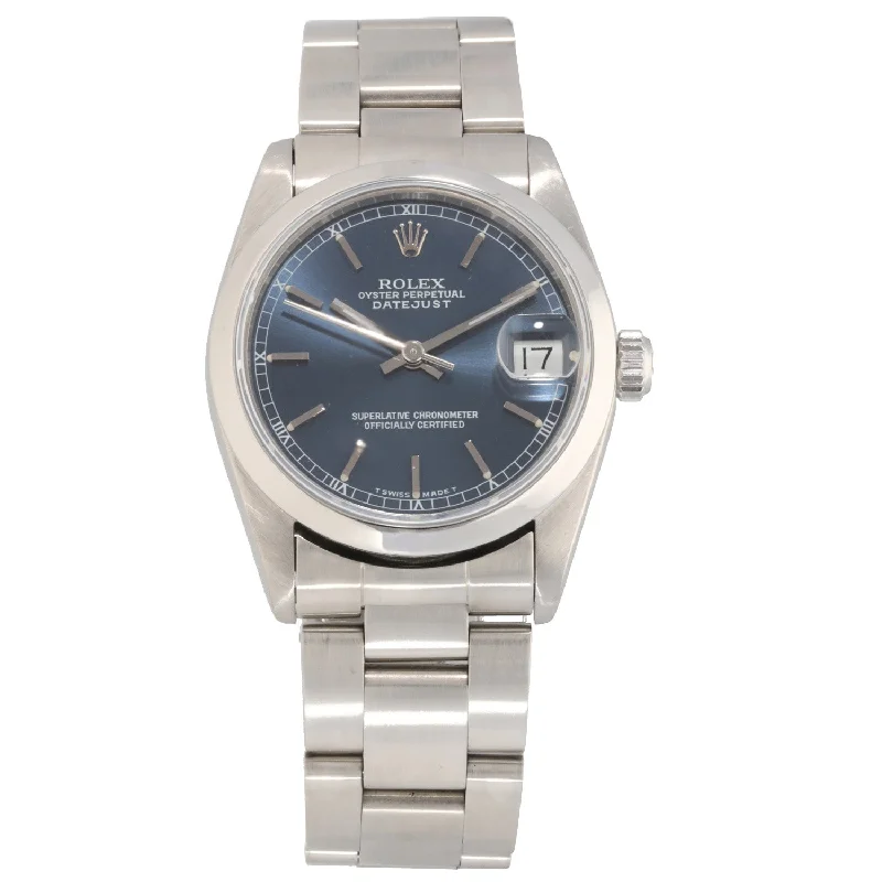 watch with oversized face-  Rolex Datejust 68240 31mm Stainless Steel Watch