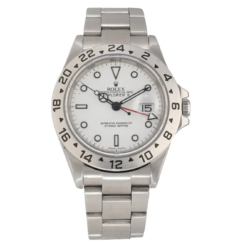 watch for unique charm-  Rolex Explorer II 16570 40mm Stainless Steel Watch