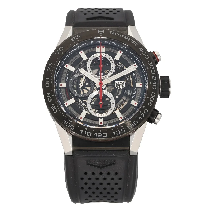 watch for adventure seekers-  Tag Heuer Carrera CAR2A1Z 45mm Stainless Steel Watch